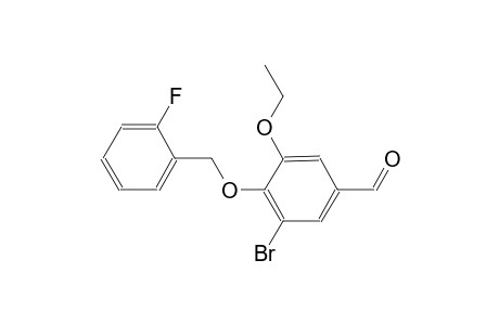benzaldehyde, 3-bromo-5-ethoxy-4-[(2-fluorophenyl)methoxy]-