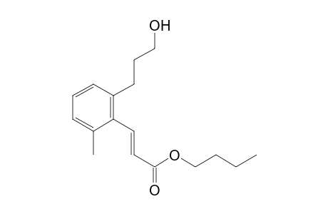 (E)-Butyl 3-(2-(3-hydroxypropyl)-6-methylphenyl)acrylate