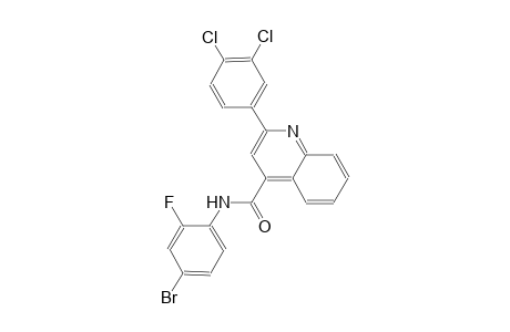 N-(4-bromo-2-fluorophenyl)-2-(3,4-dichlorophenyl)-4-quinolinecarboxamide