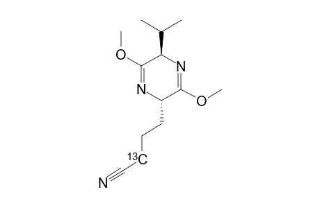(2-C-13)-4-[(2R,5S)-2,5-DIHYDRO-2-ISOPROPYL-3,6-DIMETHOXY-5-PYRAZINYL]-BUTYRONITRILE