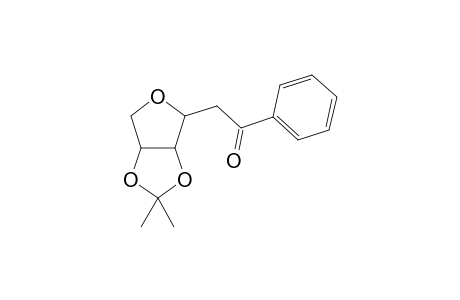 2-(2,3-O-isopropylidene-1,4-anhydro-.alpha.,D-arabinofurans-1-yl)-1-phenylethan-1-one