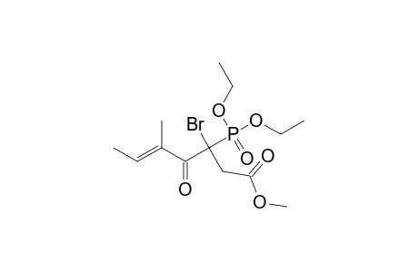 2-BROMO-2-DIETHOXYPHOSPHORYL-4-METHYL-3-OXO-HEX-4-ENE-CARBOXYLIC-ACID-METHYLESTER