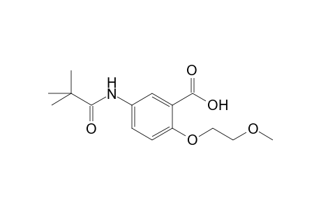 5-[(2,2-Dimethylpropanoyl)amino]-2-(2-methoxyethoxy)benzoic acid