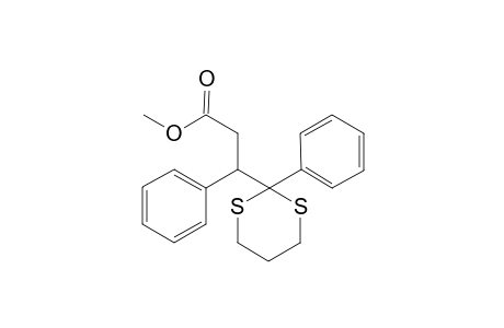 Methyl 3-Phenyl-3-(2-phenyl-1,3-dithian-2-yl)propanoate