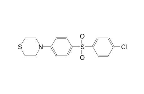 thiomorpholine, 4-[4-[(4-chlorophenyl)sulfonyl]phenyl]-