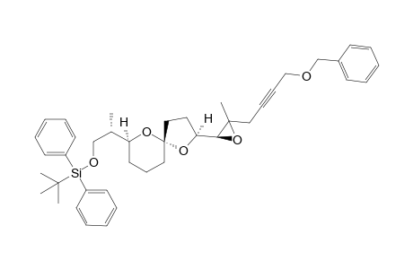(2S,5S,7S,1'S,2'S,1''S)-2-(6'-(Benzyloxy)-1',2'-epoxy-2'-methylhex-4'-yn-1'-yl)-7-[2''-(t-butyldiphenylsilyloxy)-1''-methylethyl]-1,6-dioxaspiro[4,5]decane