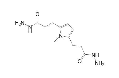1-methylpyrrole-2,5-dipropionic acid, dihydrazide