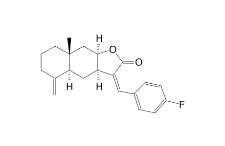 (3aR,4aS,8aR,9aR,Z)-8a-Methyl-5-methylidene-3-(4-fluorobenzylidene)decahydronaphtho[2,3-b]furan-2(3H)-one