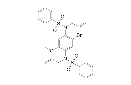 N,N'-Diallyl-N,N'-dibenzenesulfonyl-5-bromo-2-methoxy-1,4-phenylenediamine