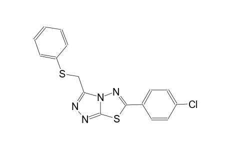 6-(4-chlorophenyl)-3-[(phenylsulfanyl)methyl][1,2,4]triazolo[3,4-b][1,3,4]thiadiazole