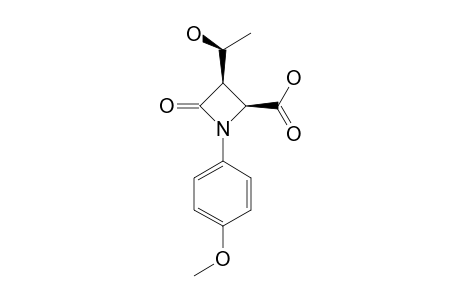 (ALPHA-R,2-S,3-R)-3-(1-HYDROXYETHYL)-1-(4-METHOXYPHENYL)-4-OXAZETIDINE-2-CARBOXYLIC_ACID