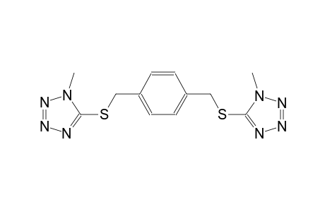 1-methyl-5-[(4-{[(1-methyl-1H-tetraazol-5-yl)sulfanyl]methyl}benzyl)sulfanyl]-1H-tetraazole