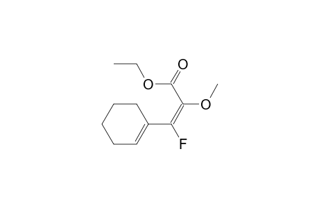 (Z)-3-(1-cyclohexenyl)-3-fluoro-2-methoxy-2-propenoic acid ethyl ester