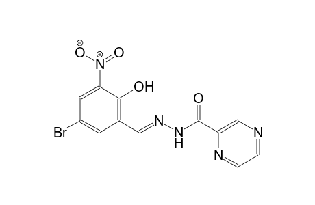 N'-[(E)-(5-bromo-2-hydroxy-3-nitrophenyl)methylidene]-2-pyrazinecarbohydrazide