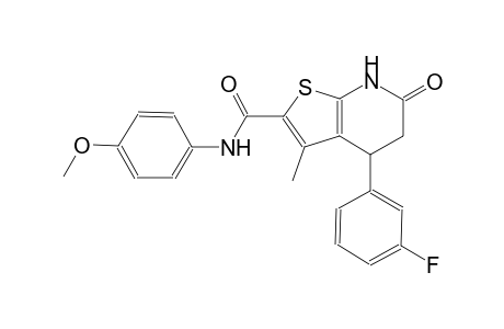 thieno[2,3-b]pyridine-2-carboxamide, 4-(3-fluorophenyl)-4,5,6,7-tetrahydro-N-(4-methoxyphenyl)-3-methyl-6-oxo-