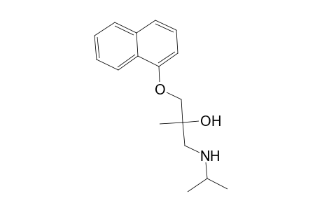 2-Propanol, 1-(isopropylamino)-2-methyl-3-(1-naphthyloxy)-
