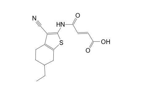 (2E)-4-[(3-cyano-6-ethyl-4,5,6,7-tetrahydro-1-benzothien-2-yl)amino]-4-oxo-2-butenoic acid