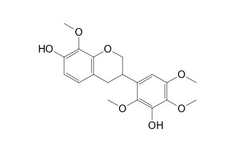 3',7-Dihydroxy-2',4',5',8-tetrakis(methoxy)-isoflavan