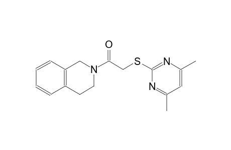 2-{[(4,6-dimethyl-2-pyrimidinyl)sulfanyl]acetyl}-1,2,3,4-tetrahydroisoquinoline