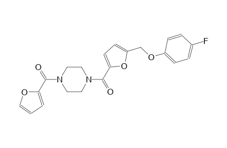 1-{5-[(4-fluorophenoxy)methyl]-2-furoyl}-4-(2-furoyl)piperazine