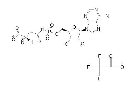 O-(ADENOSINE-5'-O-YL)-N-(L-ASPARAGINYL)-PHOSPHORAMIDATE-TRIFLUOROACETATE