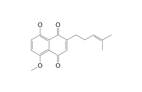 5-O-METHYL-11-DEOXYALKANNIN;8-HYDROXY-5-METHOXY-2-(4-METHYLPENT-3-ENYL)-NAPHTHALENE-1,4-DIONE