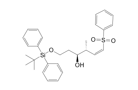 (Z)-(3S,4R)-6-Benzenesulfonyl-1-(tert-butyl-diphenyl-silanyloxy)-4-methyl-hex-5-en-3-ol