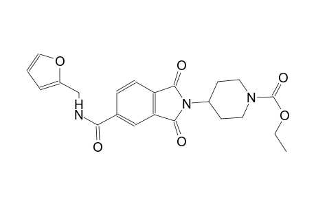 1-piperidinecarboxylic acid, 4-[5-[[(2-furanylmethyl)amino]carbonyl]-1,3-dihydro-1,3-dioxo-2H-isoindol-2-yl]-, ethyl