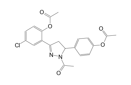 4-{1-acetyl-3-[2-(acetyloxy)-5-chlorophenyl]-4,5-dihydro-1H-pyrazol-5-yl}phenyl acetate