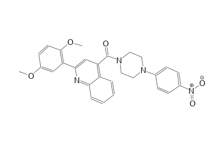 2-(2,5-dimethoxyphenyl)-4-{[4-(4-nitrophenyl)-1-piperazinyl]carbonyl}quinoline