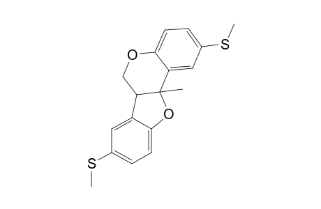 2,8-bis(methylthio)-6a,11a-dihydro-11a-methyl-6H-benzofuro[3,2-c][1]benzopyran