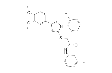 acetamide, 2-[[1-(2-chlorophenyl)-4-(3,4-dimethoxyphenyl)-1H-imidazol-2-yl]thio]-N-(3-fluorophenyl)-