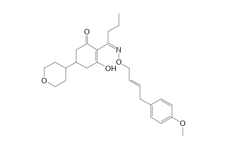 2-Cyclohexen-1-one, 3-hydroxy-2-[1-[[[4-(4-methoxyphenyl)-2-butenyl]oxy]imino]butyl]-5-(tetrahydro-2H-pyran-4-yl)-, (?,E)-