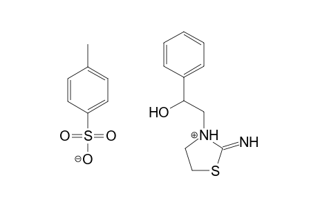 3-Thiazolidineethanol, 2-imino-alpha-phenyl-, mono(4-methylbenzenesulfonate) (salt)