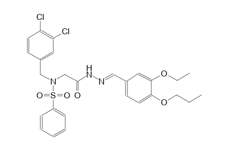 N-(3,4-dichlorobenzyl)-N-{2-[(2E)-2-(3-ethoxy-4-propoxybenzylidene)hydrazino]-2-oxoethyl}benzenesulfonamide