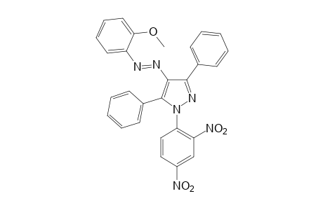 1-(2,4-DINITROPHENYL)-3,5-DIPHENYL-4-[(o-METHOXYPHENYL)AZO]PYRAZOLE