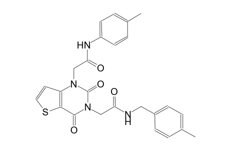 3-[4-(4-methylphenyl)-2-oxobutyl]-1-[3-(4-methylphenyl)-2-oxopropyl]-1H,2H,3H,4H-thieno[3,2-d]pyrimidine-2,4-dione