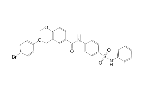 3-[(4-bromophenoxy)methyl]-4-methoxy-N-[4-(2-toluidinosulfonyl)phenyl]benzamide