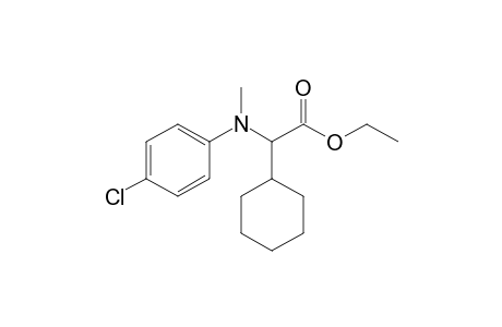 2-(4-Chloro-N-methyl-anilino)-2-cyclohexyl-acetic acid ethyl ester