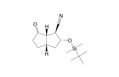 (1SR,5SR,7RS,8SR)-7-tert-Butyldimethylsilyloxy-8-cyanobicyclo[3.3.0]octan-2-one