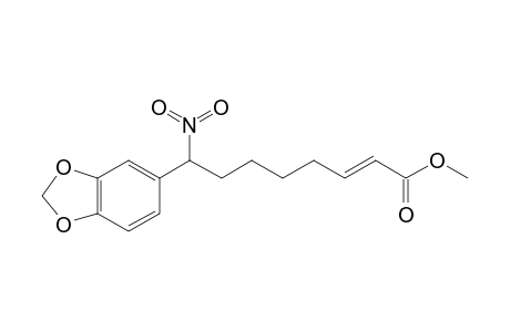 (E)-8-(1,3-benzodioxol-5-yl)-8-nitro-oct-2-enoic acid methyl ester