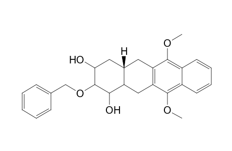 2-(benzyloxy)-6,11-dimethoxy-4a.beta.,5.beta.-dihydroxy-1,2,3,4,4a,5,12,12a.beta.-octahydronaphthacene