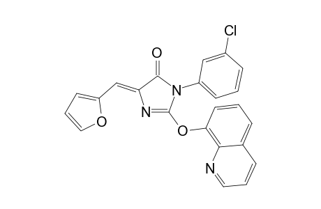 5-(2-Furfurylmethylene)-3-(3-chlorophenyl)-2-(8-quinolinoxy)-4H-imidazolin-4-one