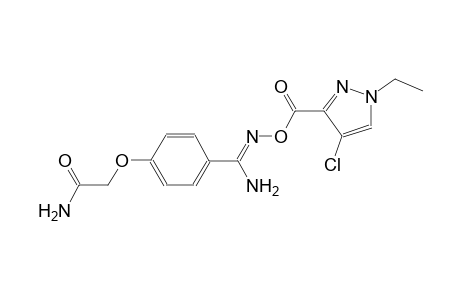 2-{4-[(Z)-amino({[(4-chloro-1-ethyl-1H-pyrazol-3-yl)carbonyl]oxy}imino)methyl]phenoxy}acetamide