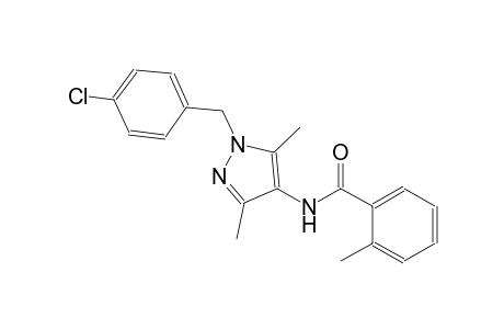 N-[1-(4-chlorobenzyl)-3,5-dimethyl-1H-pyrazol-4-yl]-2-methylbenzamide