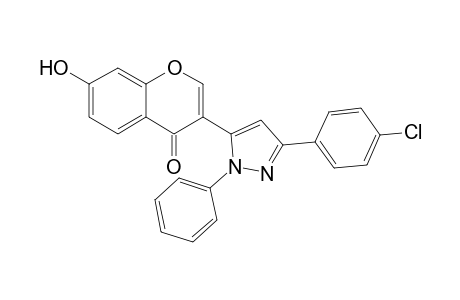 3-(3-(4-chlorophenyl)-1-phenyl-1H-pyrazol-5-yl)-7-hydroxy-4H-chromen-4-one