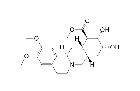 6H-Dibenzo[a,g]quinolizine-12-carboxylic acid, 5,8,8a,9,10,11,12,12a,13,13a-decahydro-10,11-dihydroxy-2,3-dimethoxy- , methyl ester, [8aS-(8a.alpha.,10.beta.,11.beta.,12.alpha.,12a.alpha.,13a.beta.)]-