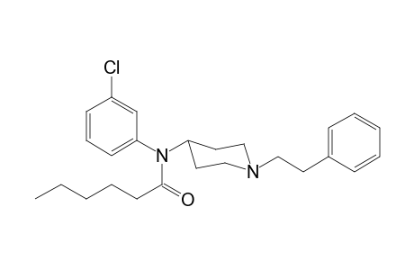 N-3-Chlorophenyl-N-[1-(2-phenylethyl)piperidin-4-yl]hexanamide