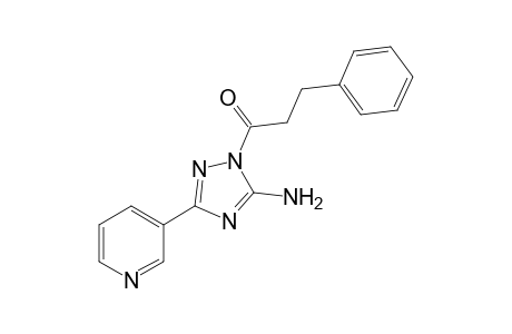 1-(3-Phenylpropanoyl)-3-(3-pyridinyl)-1H-1,2,4-triazol-5-amine