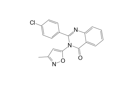 2-(4-Chlorophenyl)-3-(3-methyl-5-isoxazolyl)-4(3H)-quinazolinone